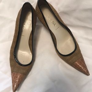 AUTHENTIC Prada crocodile heels